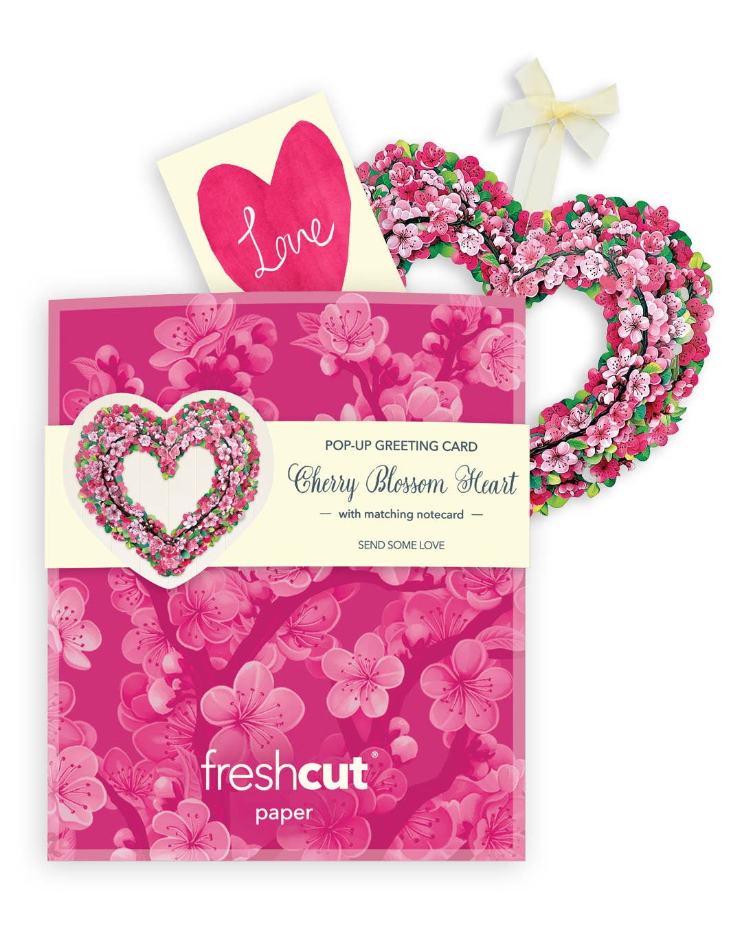 Mini Cherry Blossom Wreath Pop-Up & Card
