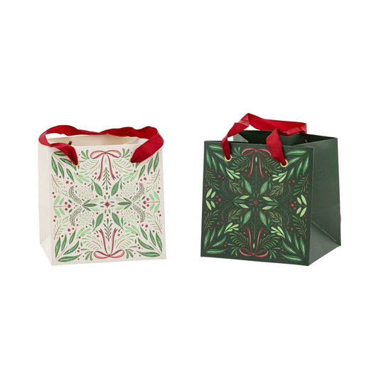 Folk Christmas Gift Bag, Set of 6 Bags