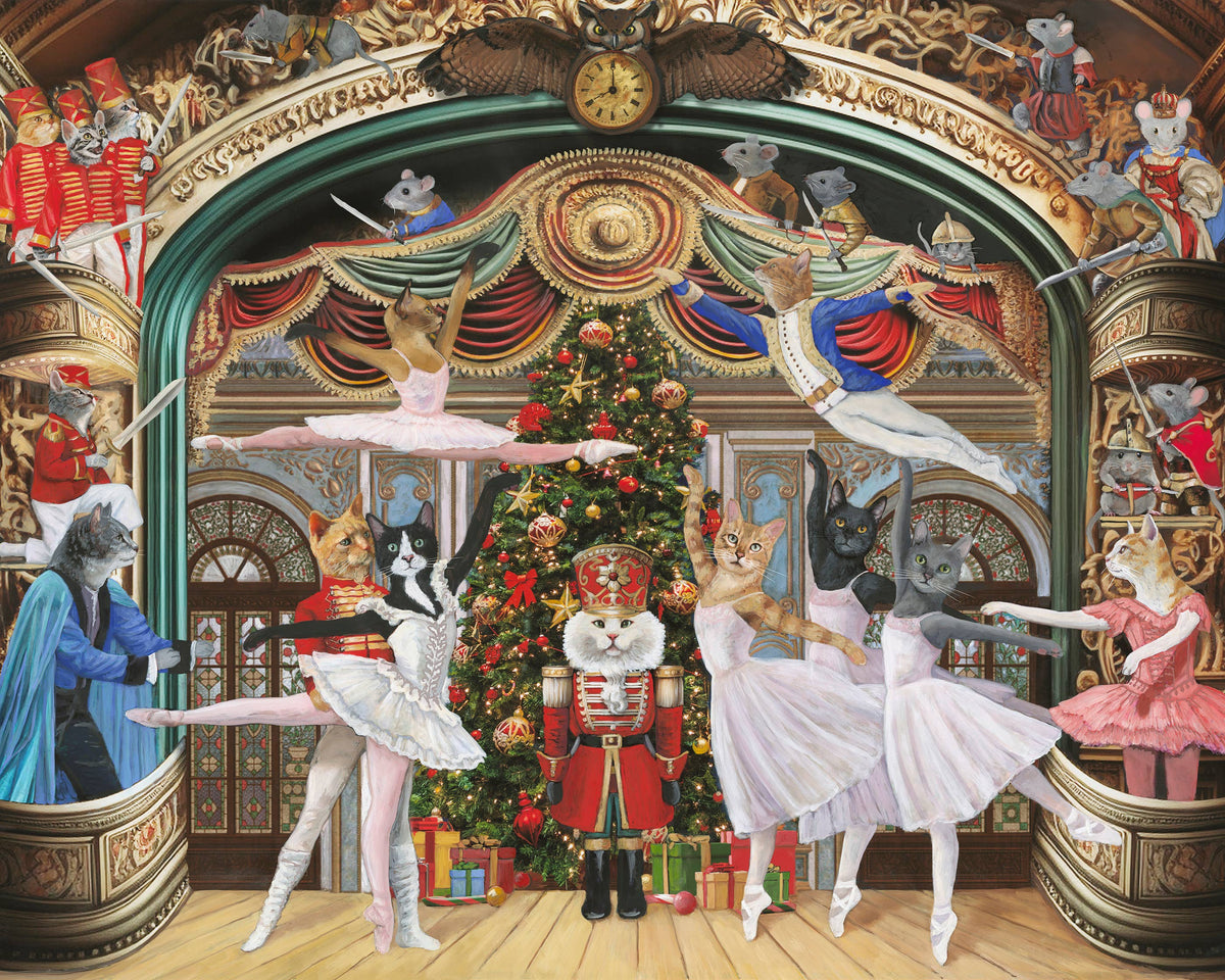 Carol Lew: Nutcracker Kitties 1000 Piece Puzzle