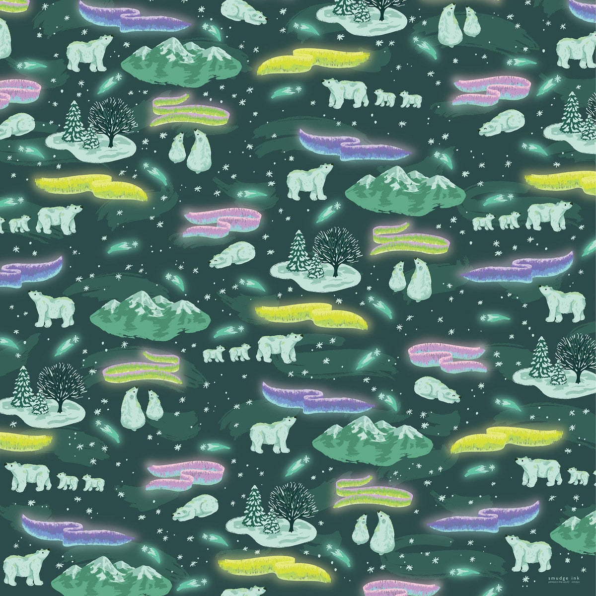 Aurora Borealis Gift Wrap, 2 Rolls