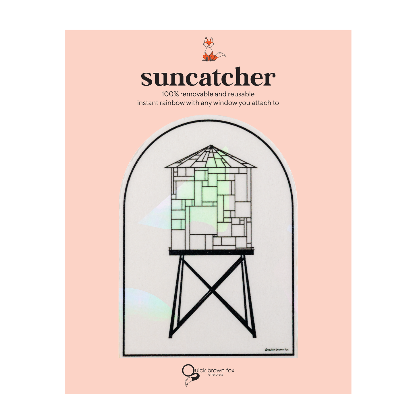 Watertower Suncatcher Vinyl Sticker