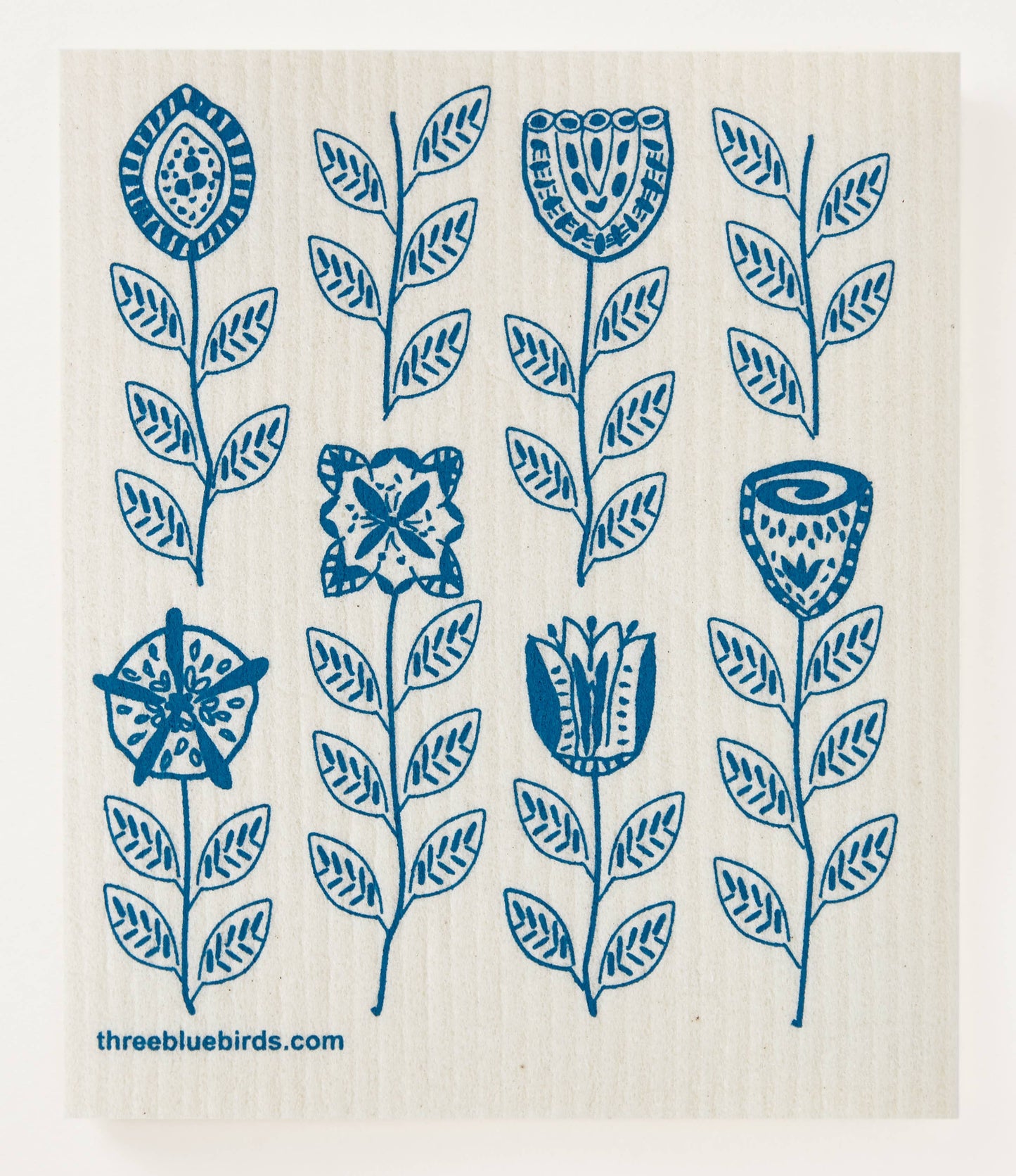 Teal Garden Swedish Dishcloth
