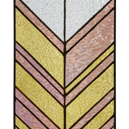 Handcrafted Arrows Stained Glass Window Panel