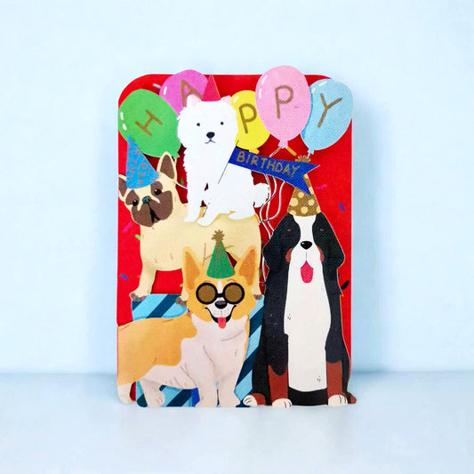 Party Dogs Birthday Card