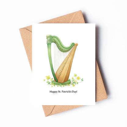 Lucky Harp St. Patrick's Day Card