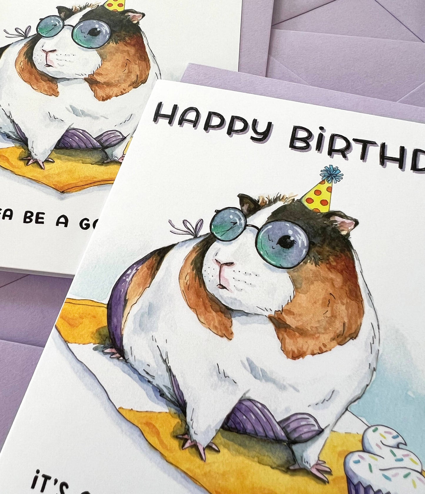 Guinea Pig Birthday Card