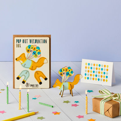 Happy Birthday Fox Pop Out Card