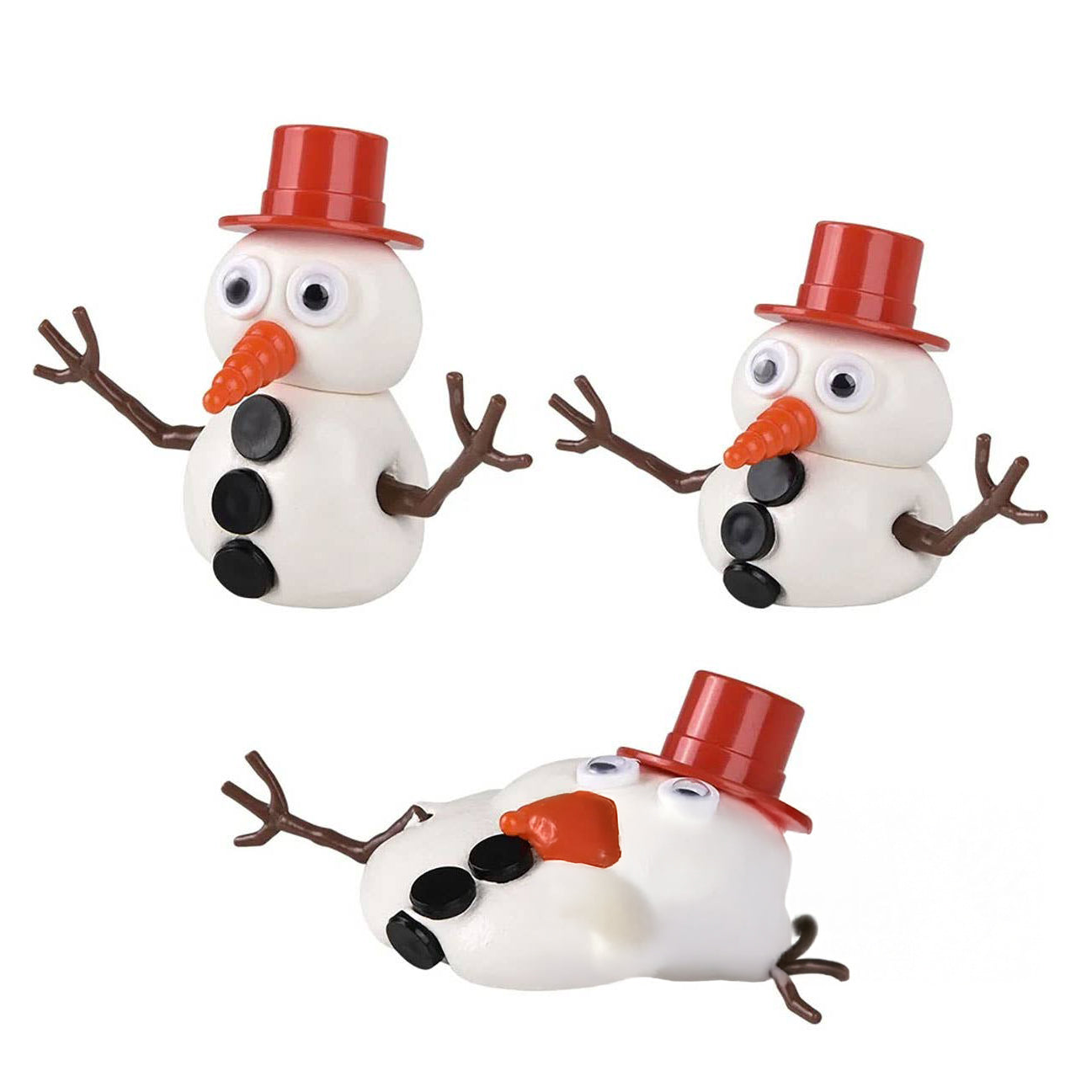 Melting Snowman Putty Slime