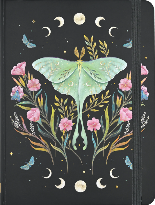 Luna Moth Hardcover Journal