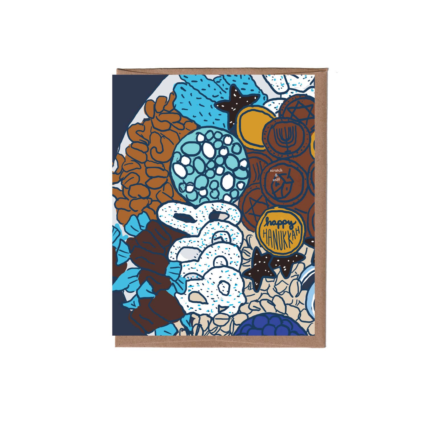Scratch & Sniff Hanukkah Candy Greeting Card – Allport Editions
