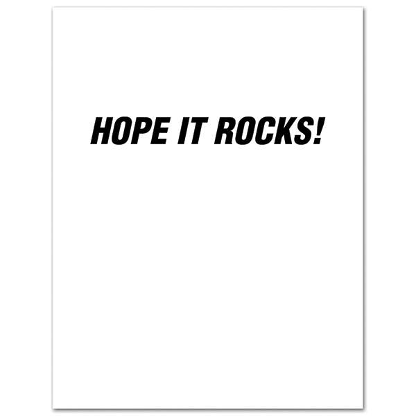 Hope your Birthday Rocks Card