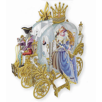 3D Pop-Up Cinderella's Spooky Carriage Blank Card