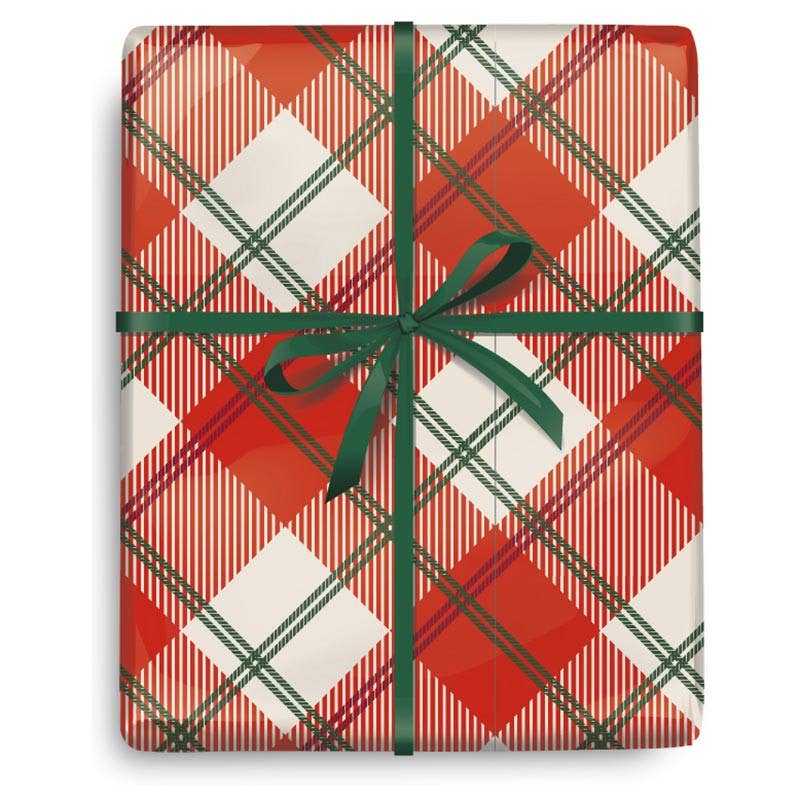 Traditional Plaid Wrapping Paper, 2 Rolls