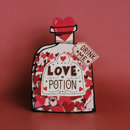 Love Potion Die-cut Card