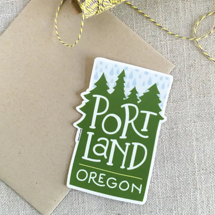 Oregon Stickers Tree Portland Trees Vinyl Sticker – Allport Editions