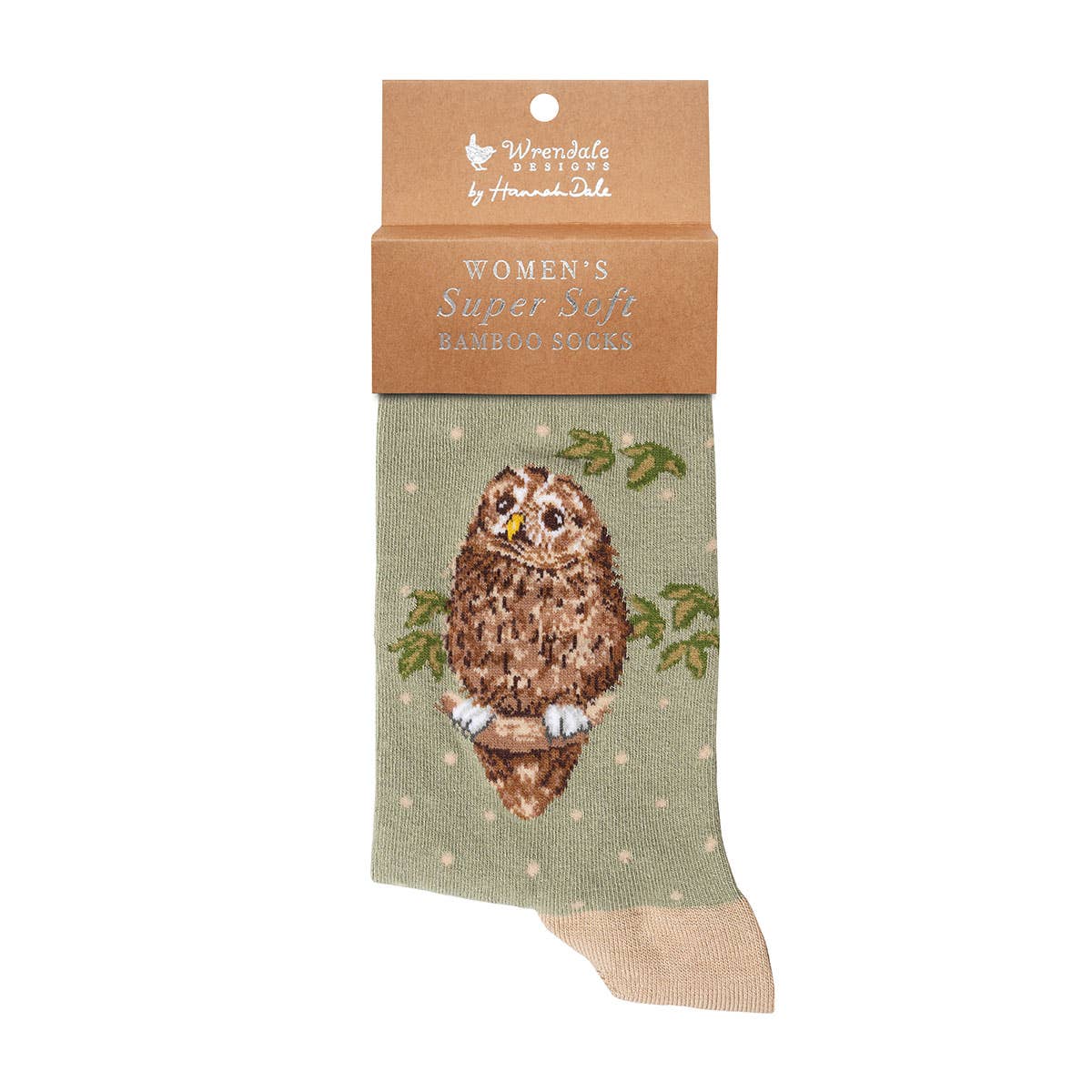 Snowy Treetops Owl Socks