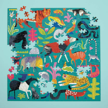 Rainforest Animals 500 Piece Family Puzzle