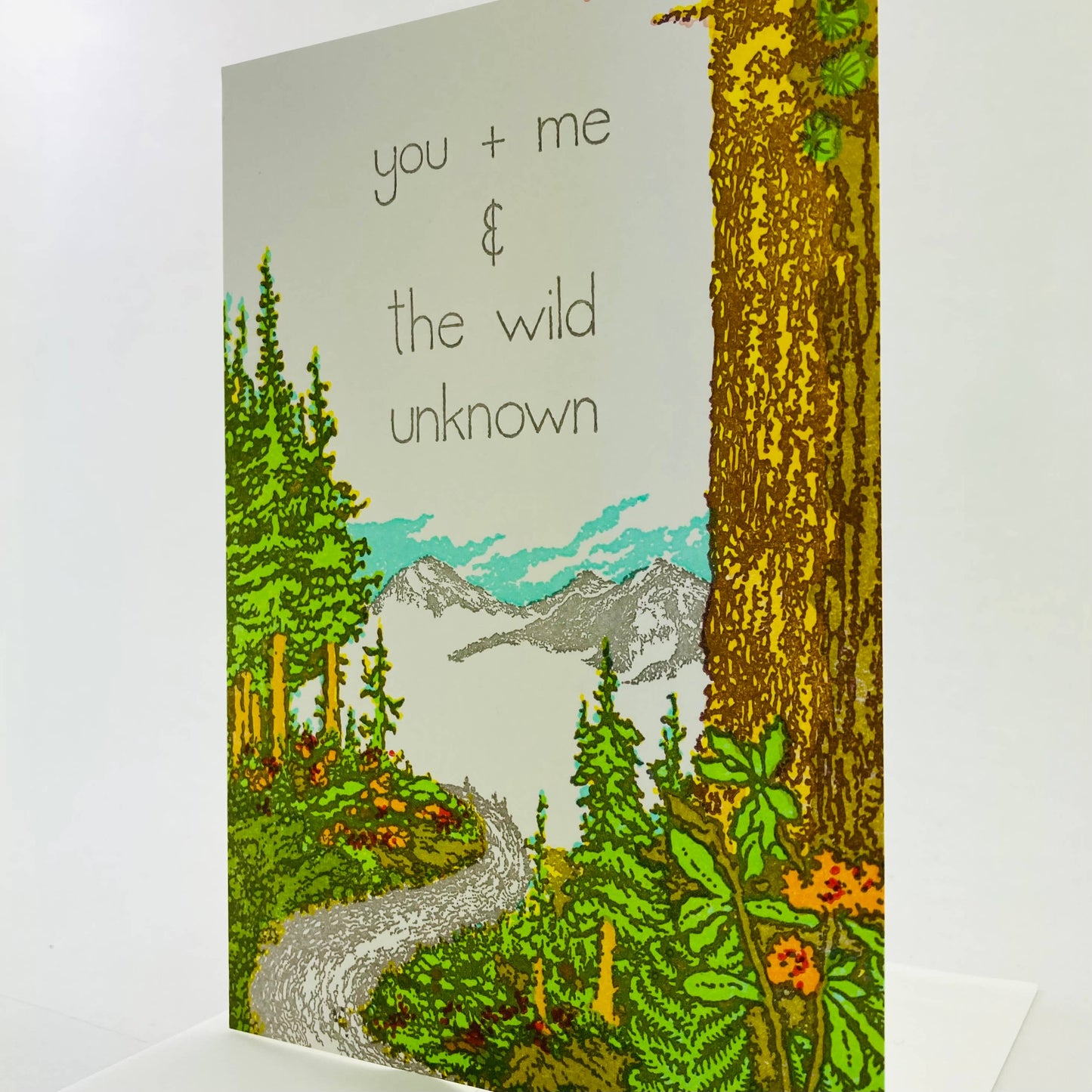 You + Me & the Wild Unknown Anniversary Card