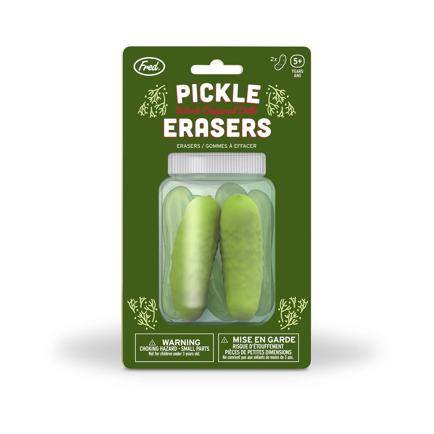 Pickle Erasers, Set of 2