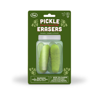 Pickle Erasers, Set of 2