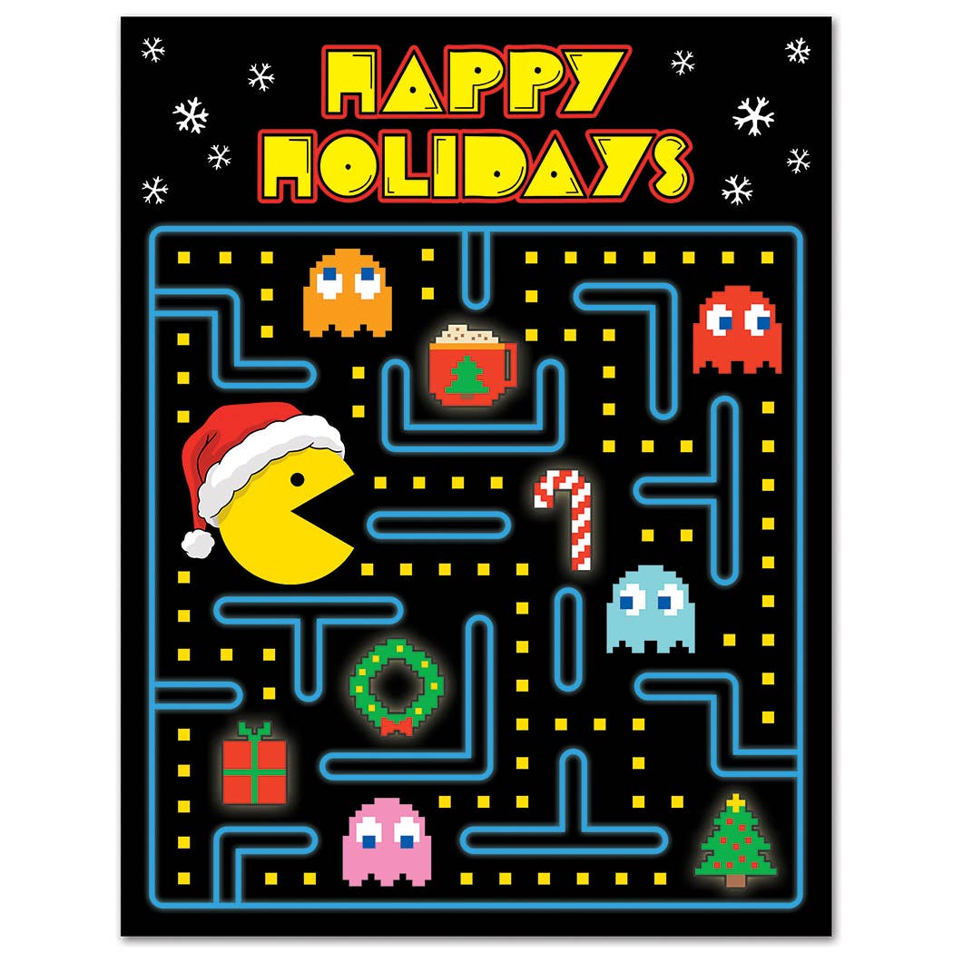 Retro Arcade Game Happy HOLIDAY Card