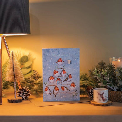 Rockin' Robins Advent Calendar Card