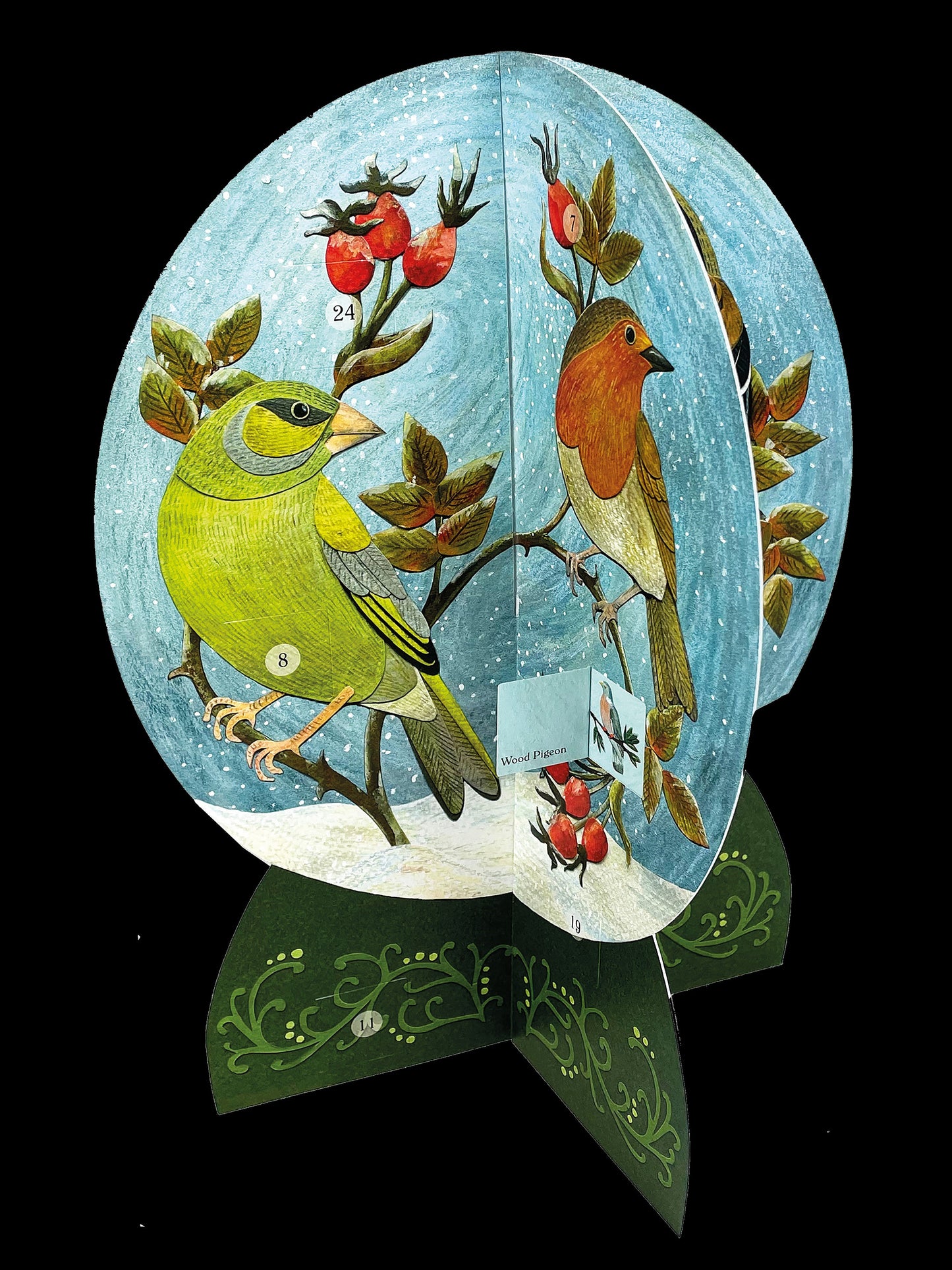 Snow Globe Birds Advent Calendar