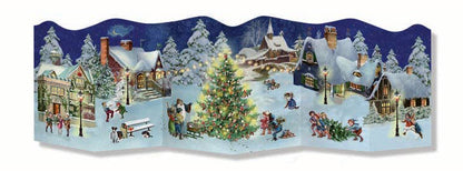Town & Country Expanding Advent Calendar Cards, 4 styles