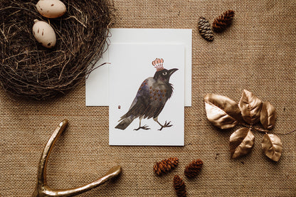 Golden Crow Card
