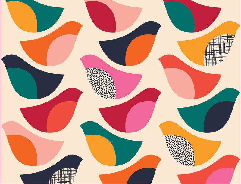 Colorful Birds Assorted Blank Notes