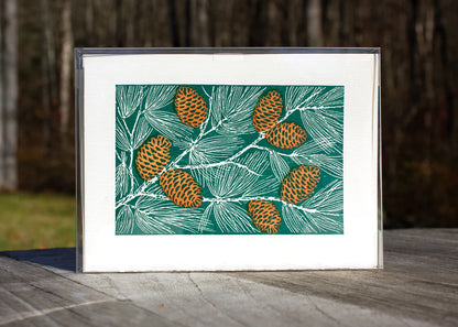 Pinecones Boxed Holiday Cards