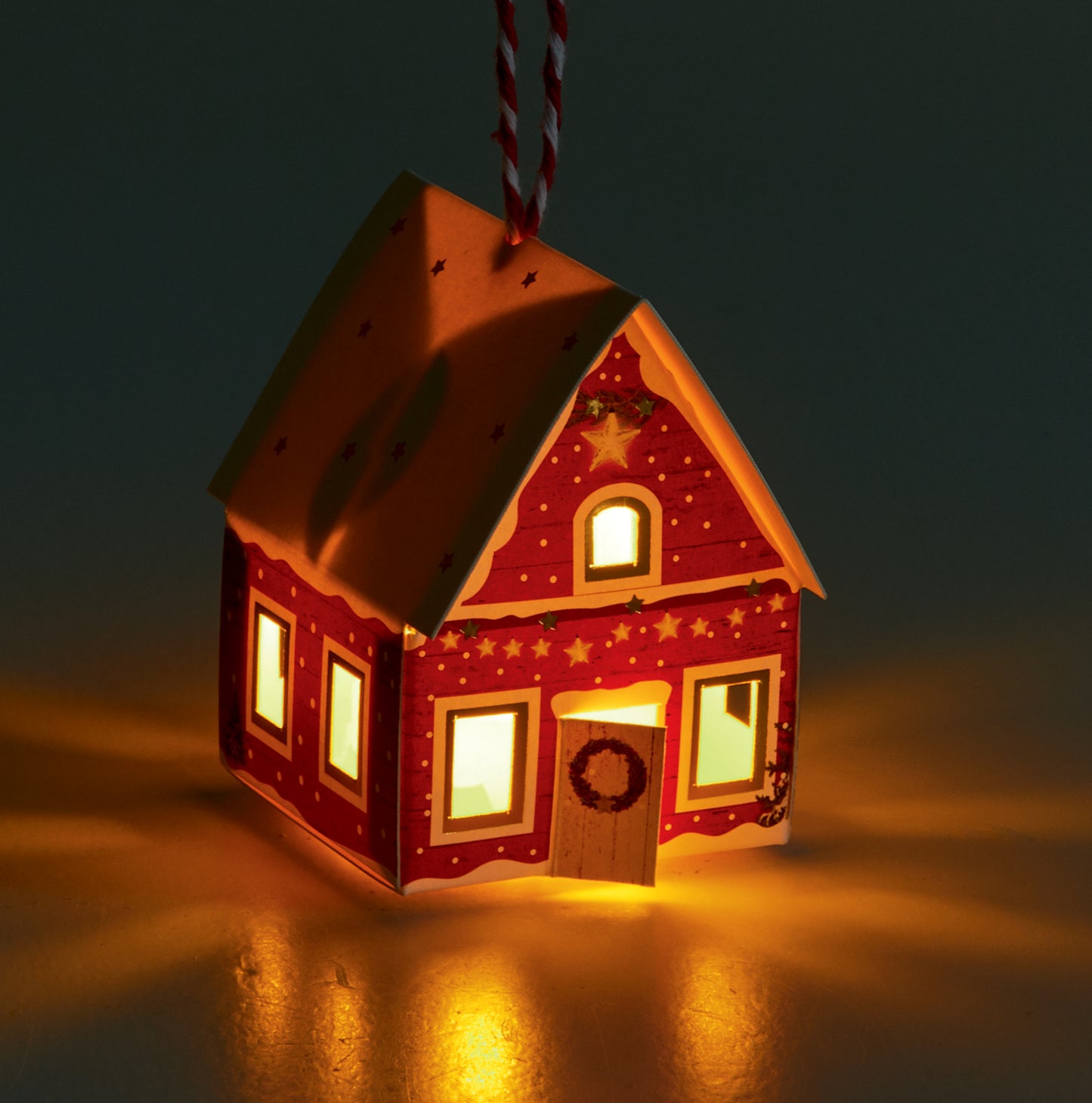 Light-Up House Ornaments