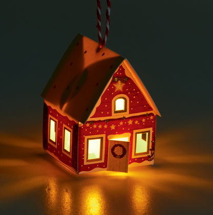 Light-Up House Ornaments