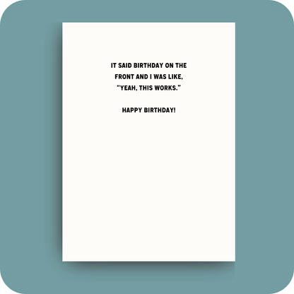 Best Birthday Card in the World Birthday Card