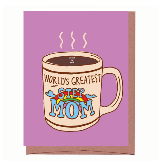 Scratch & Sniff World's Greatest Step Mom Greeting Card