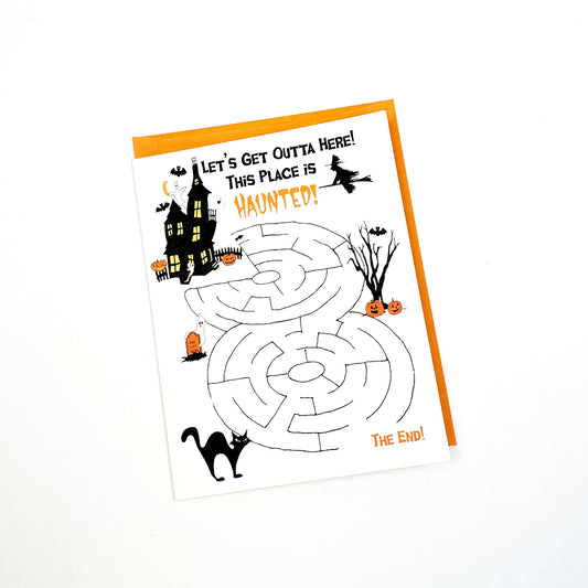 Halloween Maze Card
