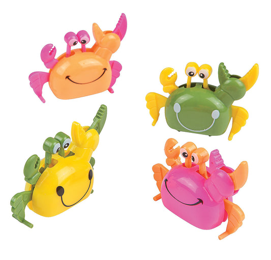 Crab Wind-Up Toys, Set of 4