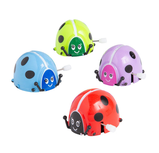Ladybug Flipping Wind-Up Toys, Set of 4