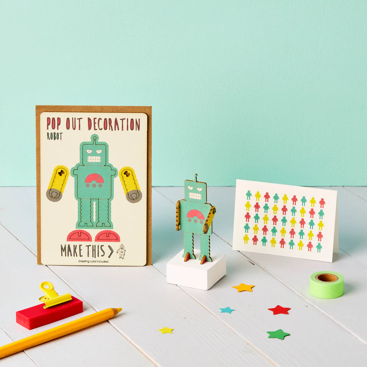 Robot Pop Out Card