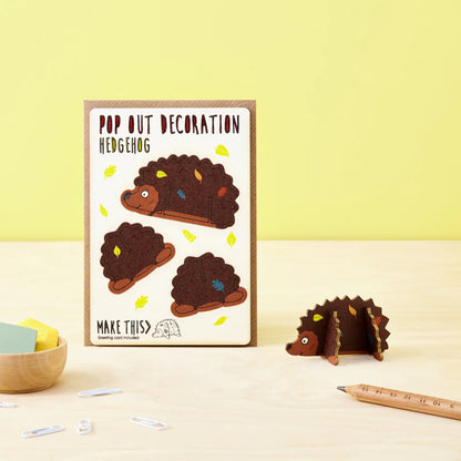 Hedgehog Pop Out Card