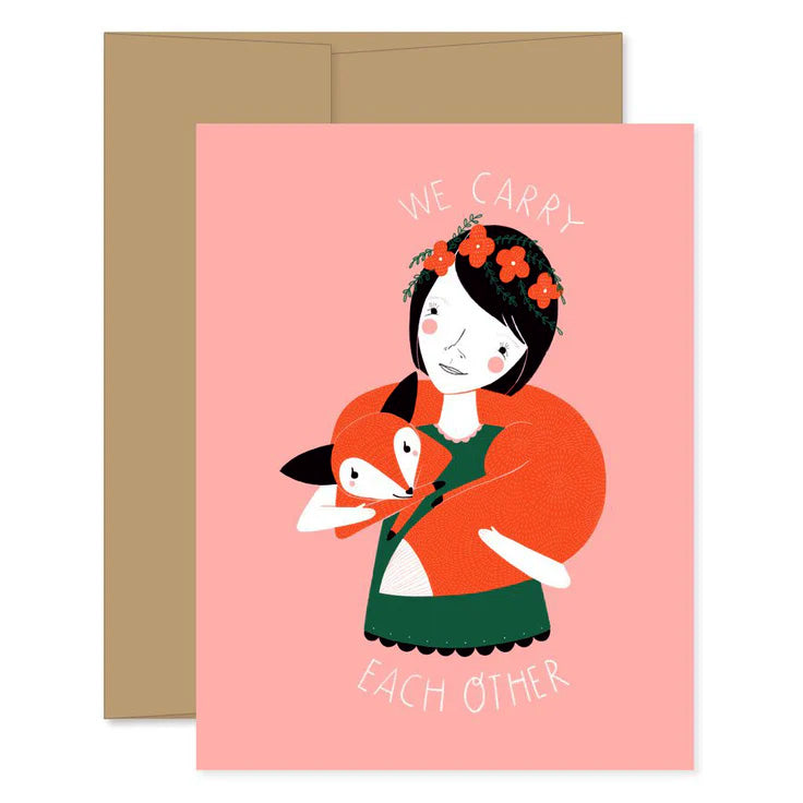 We Carry Each Other Blank Card