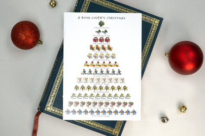Book Lover's Christmas 12-Days Holiday Card