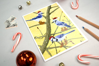 Blue Jays in Boots Holiday Card