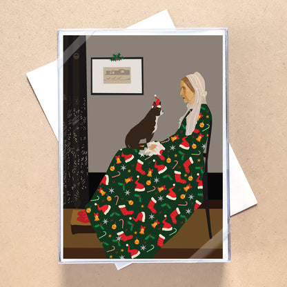 Arrangement with Pup Holiday Cards