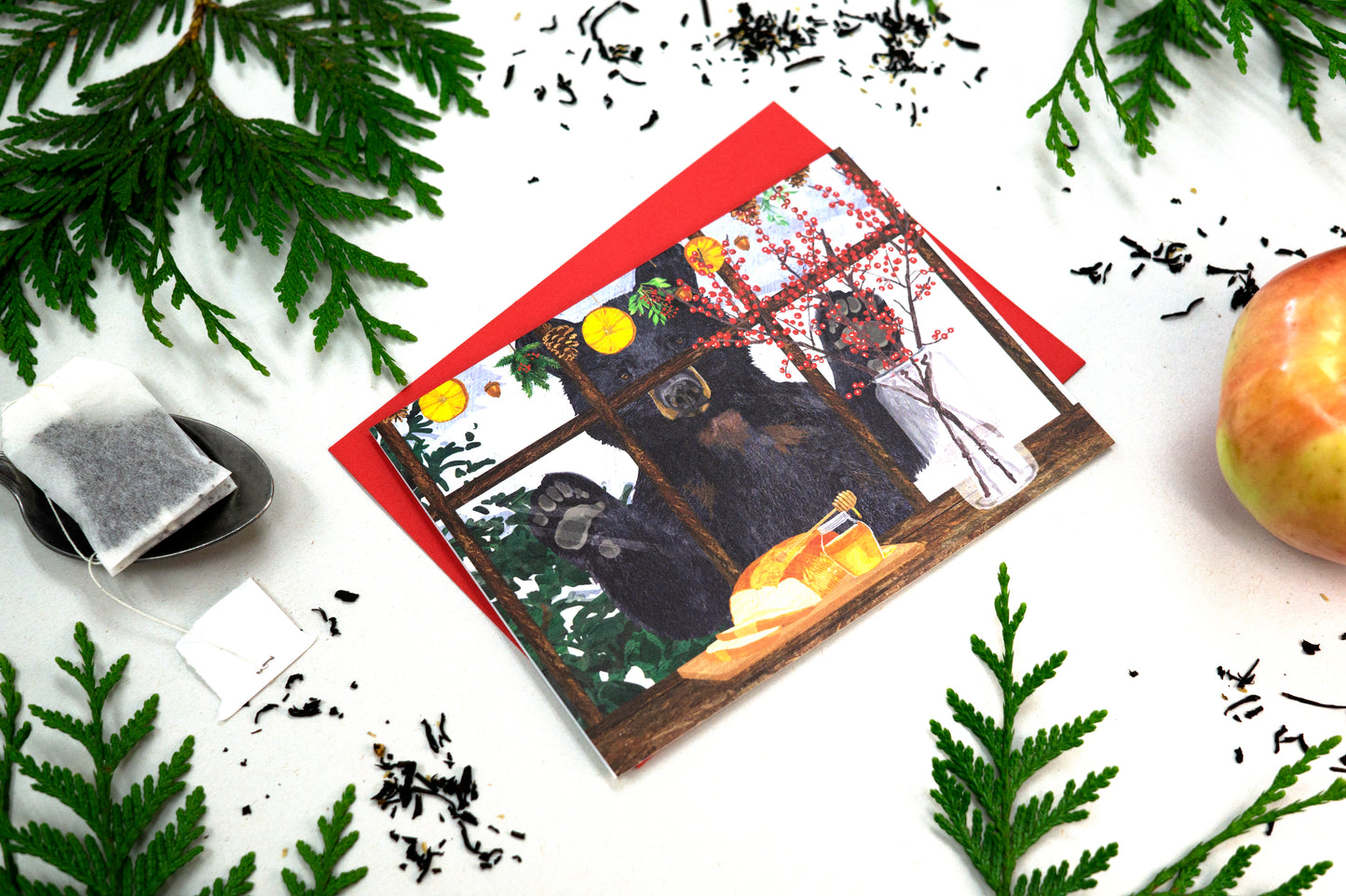 Hearth Black Bear Holiday Card