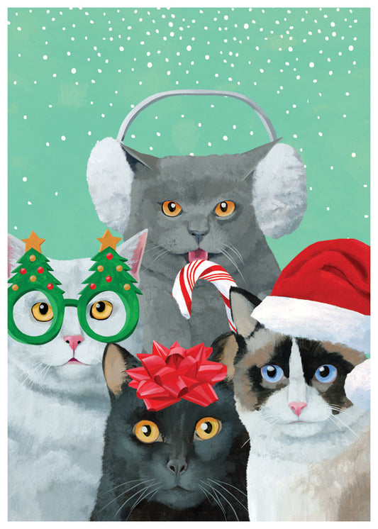 Meowy Catmas Pals Holiday Cards