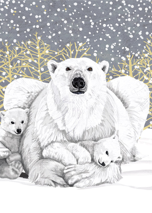 Polar Bear Family Holiday Cards