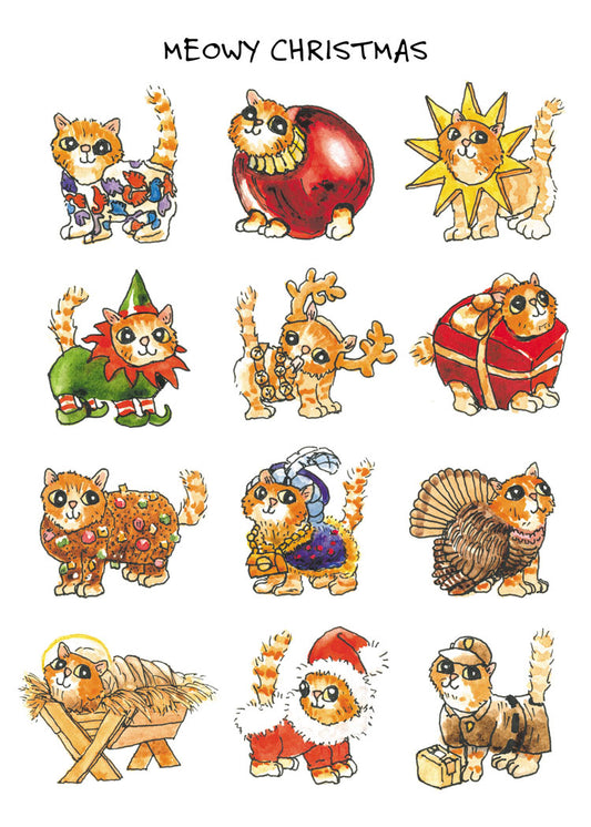 Christmas Cats Decorating Ideas Holiday Cards