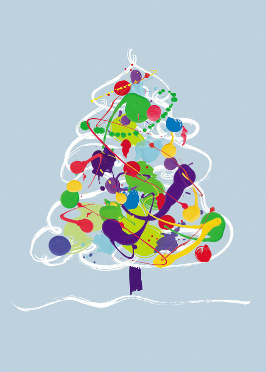 Modern Christmas Tree Holiday Cards