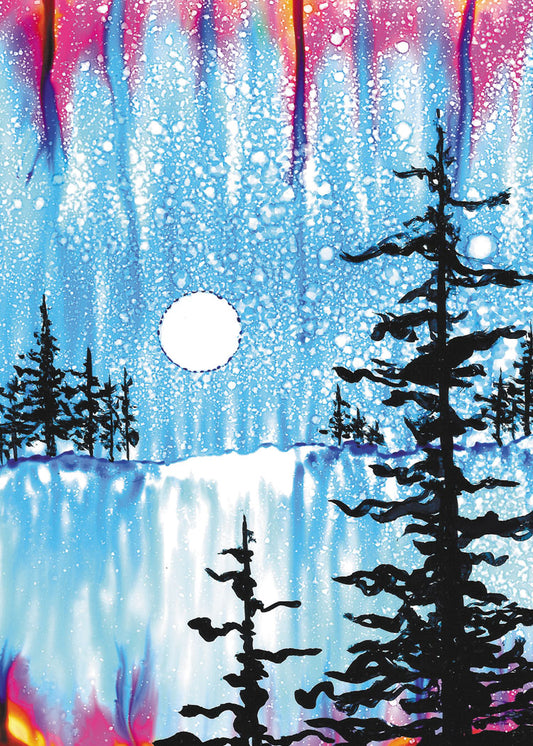 Winter Moon Holiday Cards